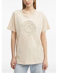 Liu Jo - Embroidered-Logo Round-Neck T-Shirt - Lyst