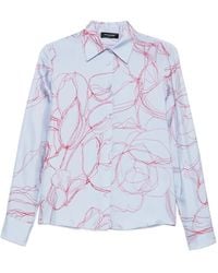 Fabiana Filippi - Abstract-Print Long-Sleeve Shirt - Lyst