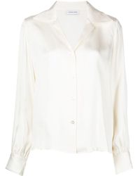 Anine Bing - Mylah Spread-collar Silk Shirt - Lyst