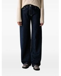 Aeronautica Militare - Jean Ample À Coutures Contrastantes - Lyst