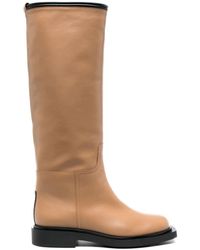 3Juin - Round-toe Leather Boots - Lyst