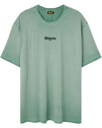 Blauer - Logo-Detail Short-Sleeve T-Shirt - Lyst