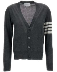 Thom Browne - 4Bar Wool Cardigan - Lyst