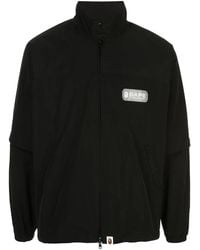 A Bathing Ape - Chaqueta bomber con logo estampado - Lyst