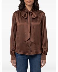 FEDERICA TOSI - Tie-Neck Bow Blouse - Lyst