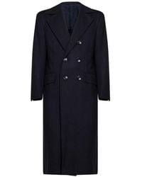 Kiton - Double-Breasted Cashmere Coat - Lyst