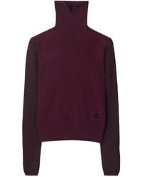 Burberry - Ekd-Patch Roll-Neck Sweater - Lyst