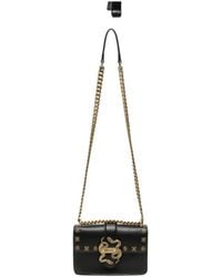 Just Cavalli - Snake-Plaque Studded Shoulder Bag - Lyst
