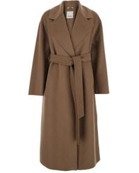 Max Mara - Wool Long Coat - Lyst