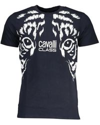 Roberto Cavalli - Tiger-Print Logo-Detail T-Shirt - Lyst