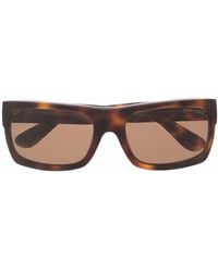 Tom Ford - Eckige Sonnenbrille in Schildpattoptik - Lyst