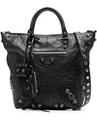 Balenciaga - Medium Le Cagole Leather Tote Bag - Lyst