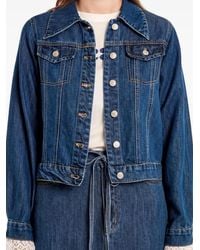 Molly Bracken - Button-Up Denim Jack - Lyst