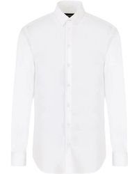 Emporio Armani - Long-Sleeve Buttoned Shirt - Lyst