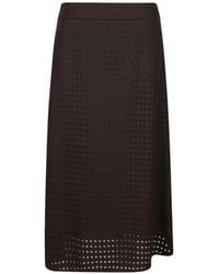 Peserico - Perforated-Design A-Line Skirt - Lyst