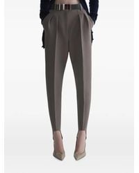 Mugler - Taupe Carrot Pants - Lyst