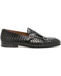 Doucal's - Interwoven Leather Monk Shoes - Lyst