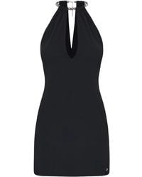 Amiri - Rhinestone-Embellished Mini Dress - Lyst