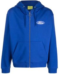 Sky High Farm - Slogan-Print Zip-Up Hoodie - Lyst