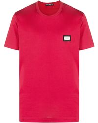 Dolce & Gabbana - Dg Essentials Cotton T-Shirt - Lyst