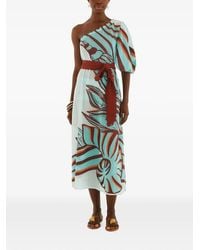 FARM Rio - Robe Imprimée À Une Épaule À Coupe Mi-Longue - Lyst