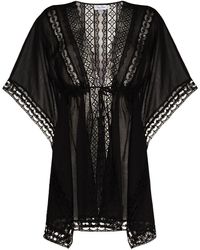 Charo Ruiz - Embroidered Detail Tied Waist Cover-up - Lyst