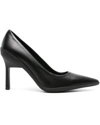 Calvin Klein - 90mm Pointed-toe Leather Pumps - Lyst