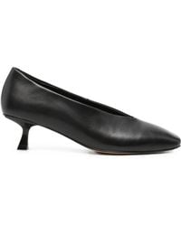 SERGIO MORETTI FIRENZE - Square-Toe Kitten-Heel Pumps - Lyst