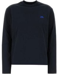 Jil Sander - Logo-Embroidered Long-Sleeve T-Shirt - Lyst