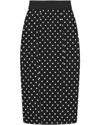 Dolce & Gabbana - ポルカドット ペンシルスカート - Lyst