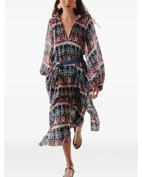 Devotion - Midi-Jurk Met Patroon - Lyst