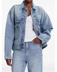 Calvin Klein - Buttoned Light Denim Jacket - Lyst