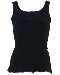 Marc Le Bihan - Raw-Edge Panelled Top - Lyst