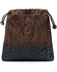 Etro - Paisley-Print Drawstring Tote Bag - Lyst