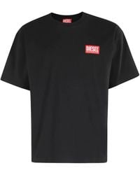 DIESEL - Logo-Detail T-Shirt - Lyst