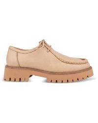 SERGIO MORETTI FIRENZE - Lace-Up Lug-Sole Loafers - Lyst