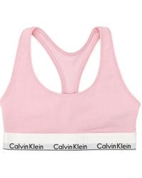 Calvin Klein - Logo-Underband Sports Bra - Lyst