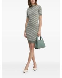 Guess - Logo-Pattern Short-Sleeve Mini Dress - Lyst