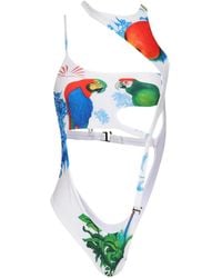 Amir Slama - Maillot De Bain À Imprimé Tropical - Lyst