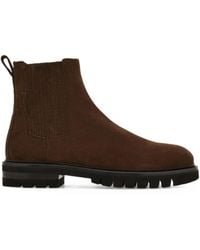 Ferragamo - Suede Chelsea Boots - Lyst
