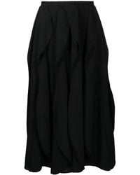 Enfold - Draped Midi Skirt - Lyst