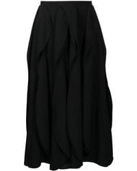 Enfold - Jupe Mi-Longue À Design Drapé - Lyst