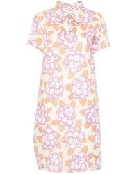 Marni - Short-Sleeves Midi Dress - Lyst