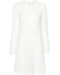 Chloé - Pointelle-Knit Mini Dress - Lyst
