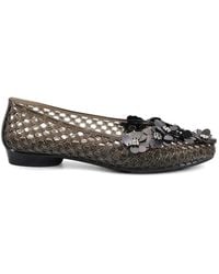 HEAVENLY JELLY - Flower-Embellished Ballet Flats - Lyst