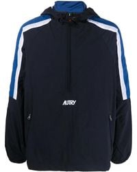 Autry - Windbreaker Mit Logo-Stickerei - Lyst