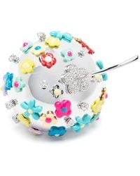 YVMIN - Bague En Forme De Pomme À Motif Floral - Lyst