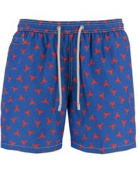 MC2 Saint Barth - Lighting Lobster-Print Swim Shorts - Lyst