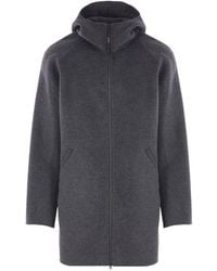 Aspesi - Hooded Double-Slider Zip Coat - Lyst