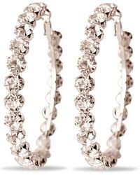 Hzmer Jewelry - Orecchini A Cerchio Con Decorazione Di Strass - Lyst